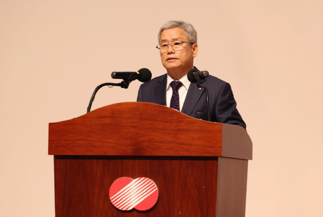신년사하는 김동철 한국전력 사장