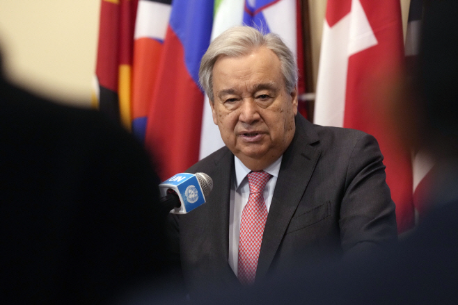 UN Secretary General Syria <YONHAP NO-0341> (AP)