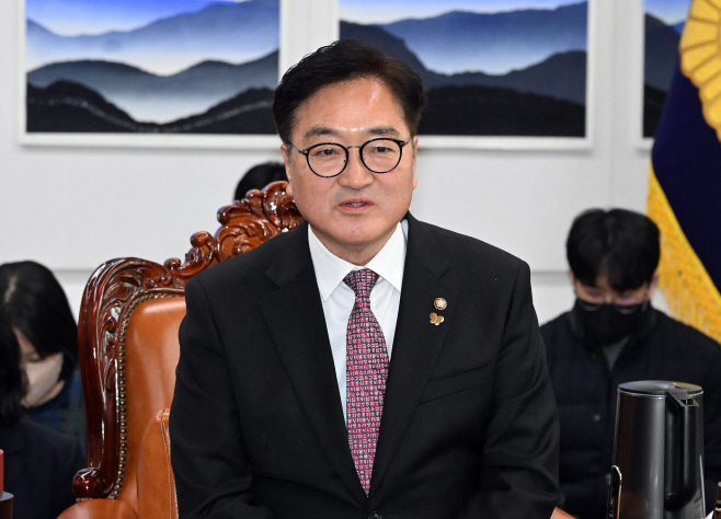 발언하는 우원식 국회의장<YONHAP NO-3993>