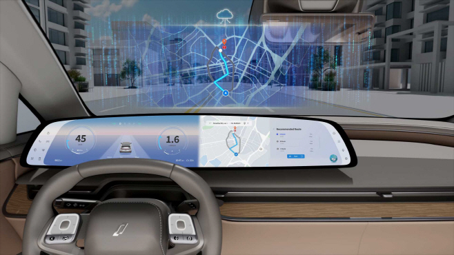 사진2) 자율주행과 차량 내 인포테인먼트 기능 통합 이미지