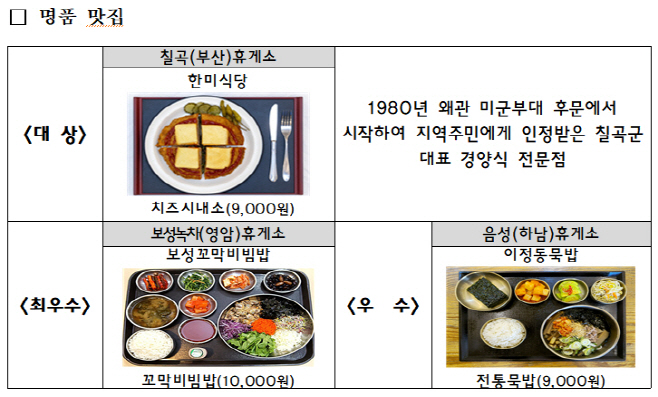 2024년 휴게소 음식 FESTA