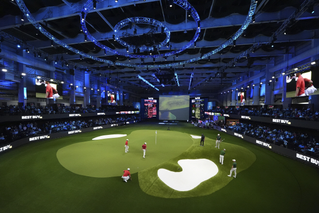 Indoor Golf <YONHAP NO-3096> (AP)