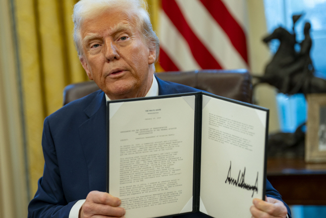 TRUMP EXECUTIVE ORDERS <YONHAP NO-2159> (UPI)