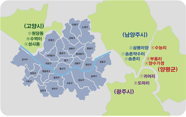 동행서울 친환경농장 위치도