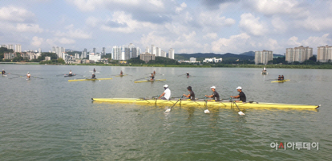 한 용인시 기흥호수 조정 경기장