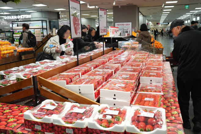 [롯데쇼핑-롯데마트] 롯데마트 제타플렉스 잠실점 딸기 코너 전경 1