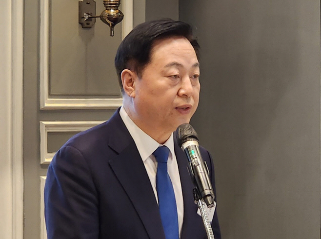 넥스트코리아 포럼 출범식 참석한 김두관 전 의원<YONHAP NO-4948>