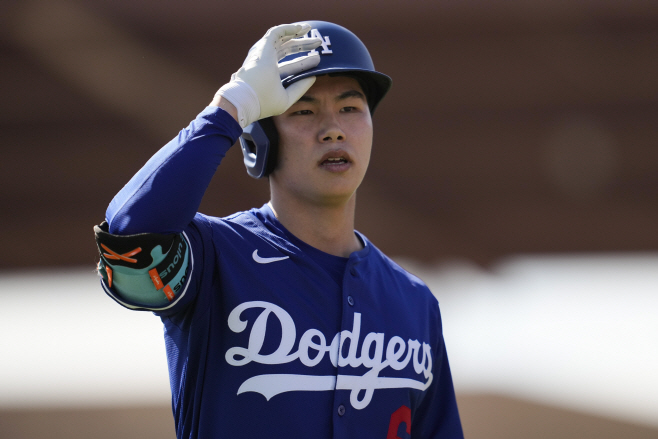 Cubs Dodgers Spring Training <YONHAP NO-2779> (AP)