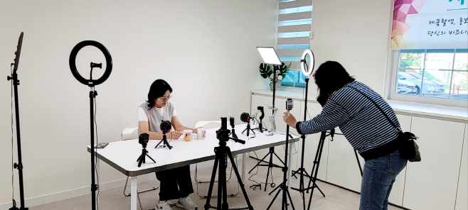 여성창업보육공간의제품촬영실