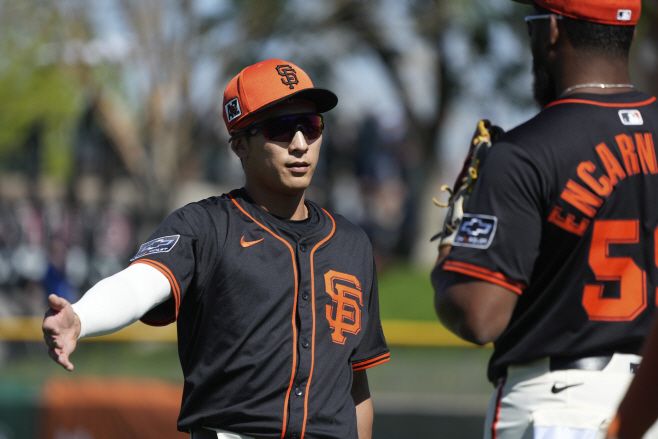 Cubs Giants Spring Baseball <YONHAP NO-2611> (AP)