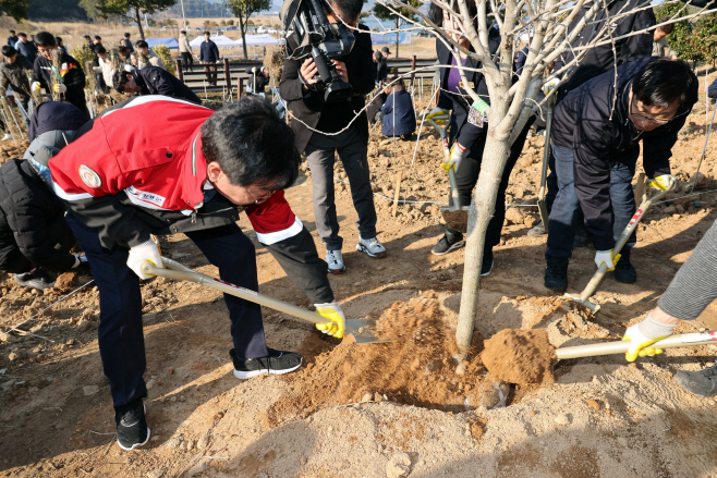 통일 무궁화 심기