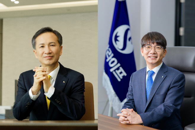 정문철 KB라이프 사장과 이영종 신한라이프사장