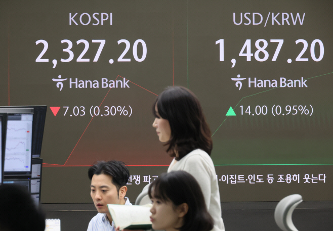 '상호관세 디데이' 코스피 장초반 2,330대 보합권