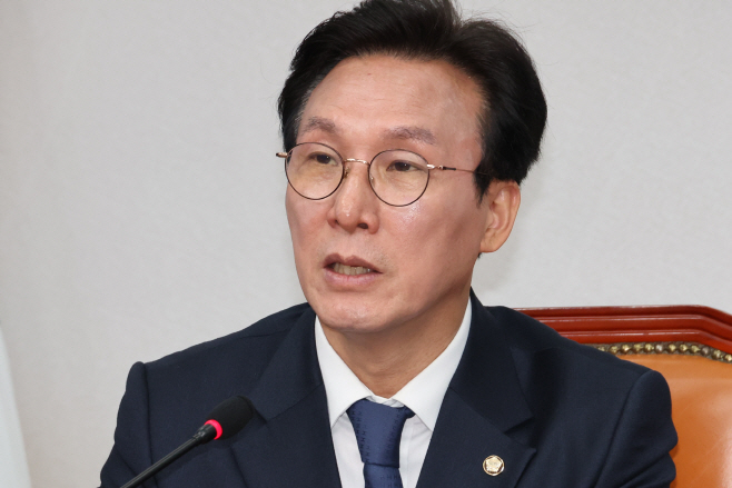 발언하는 김민석 최고위원<YONHAP NO-3347>