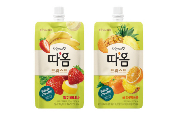 [빙그레] 과일 스무디 아이스크림 '따옴 트위스트' 2종 출시