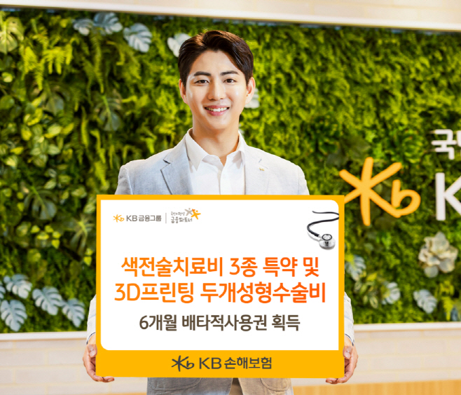 [보도사진] KB손해보험 색전술치료비 3종 특약 및 3D프린팅 두개성형수술비 배타적사용권 획득