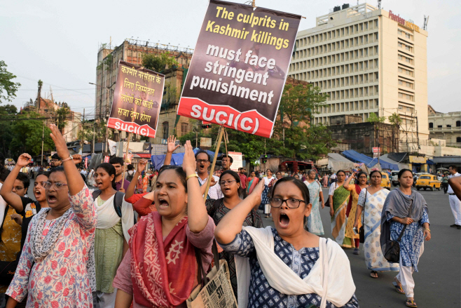 INDIA-KASHMIR-PAKISTAN-UNREST-PROTEST <YONHAP NO-5983> (AFP)