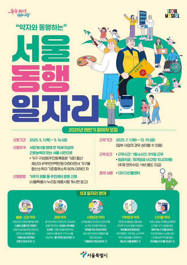 서울 동행일자리 홍보 포스터