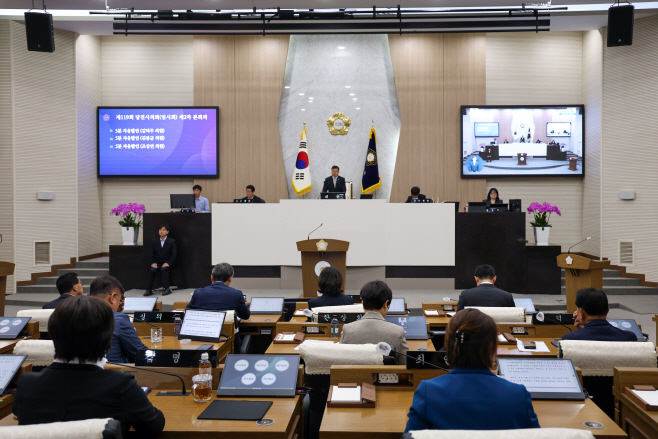 당진시의회, 제119회 임시회 마무리...조례안 등 총 15개 안건