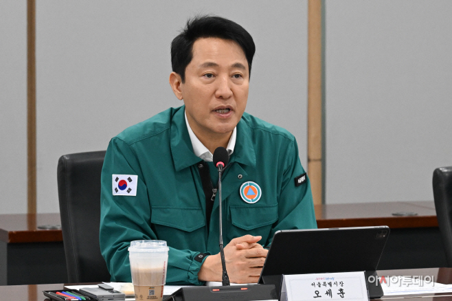 [포토] 풍수해 안전대책 발언하는 오세훈 서울시장