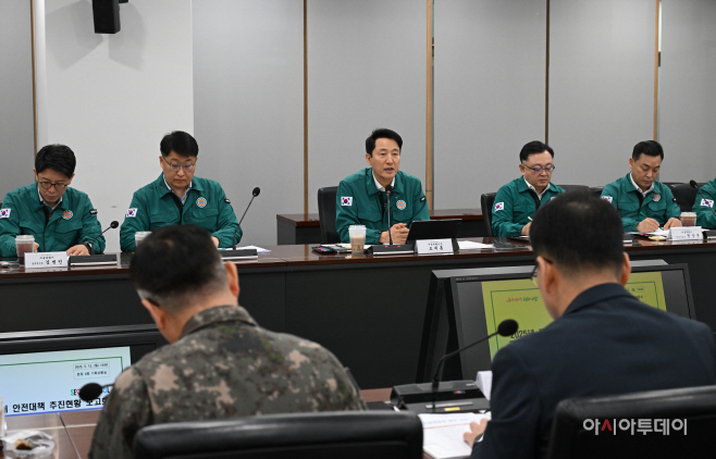 [포토] 오세훈 시장, 풍수해 안전대책 추진현황 보고회 모두발언