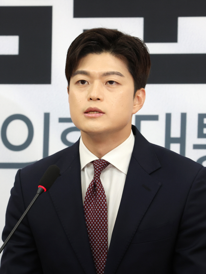 발언하는 김용태 비상대책위원장<YONHAP NO-6305>