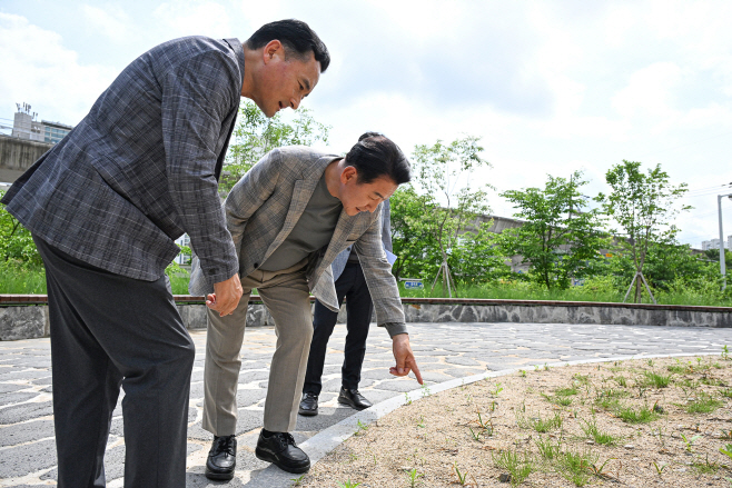 녹지산림과(의정부시, 용현산업단지 완충녹지 산책로 현장 점검)2