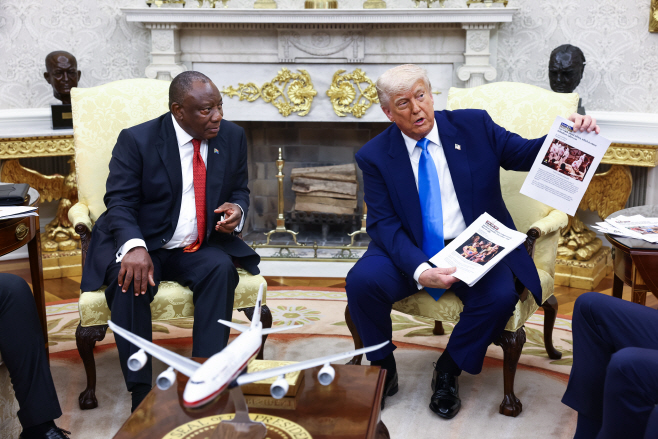 USA TRUMP RAMAPHOSA <YONHAP NO-1863> (EPA)