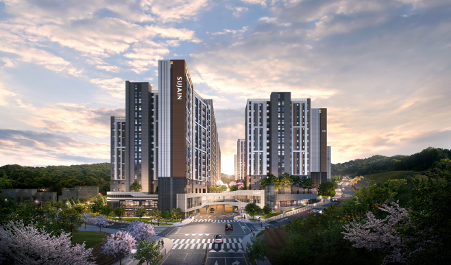 대전 중구 '대전 문화공원 수자인' 아파트 투시도
