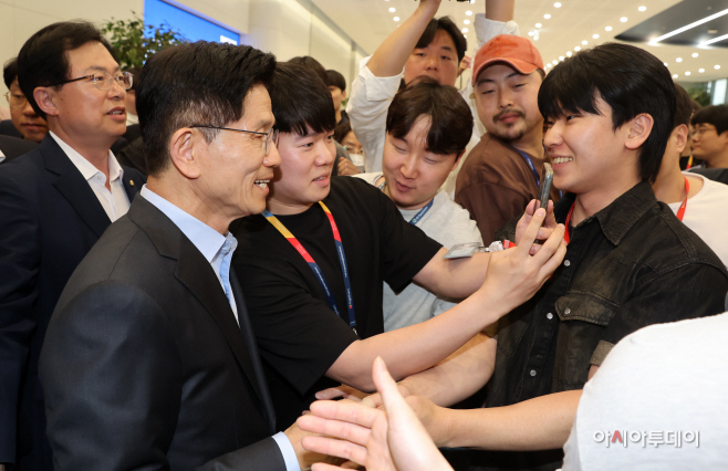 김문수, 삼성전자 반도체 공장 방문