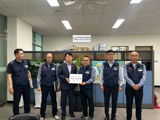 버스파업 자제 호소문 전달(노조위원장)