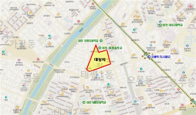 대전시 중구 태평·유천지구 소규모 주택정비 국비 240억 확보1