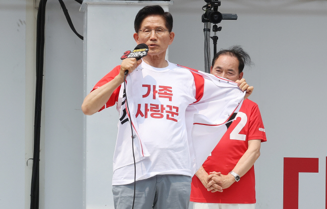 김문수, 시흥 유세