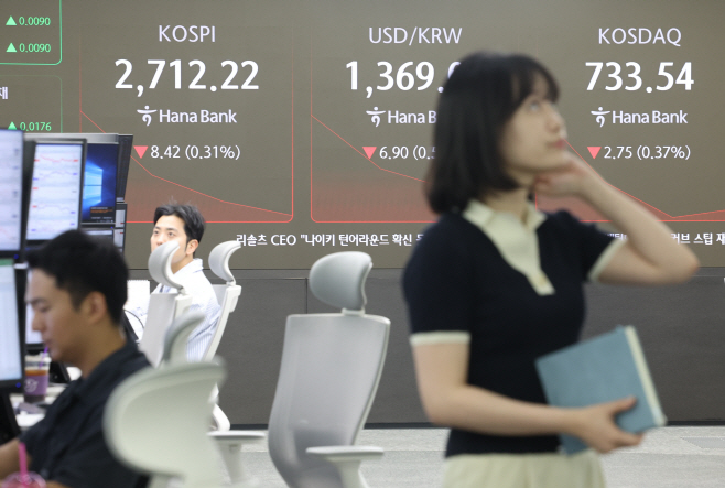 코스피 장 초반 약보합<YONHAP NO-2418>
