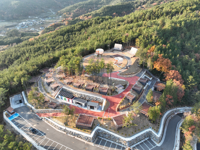 구봉산 숲속 야영장 전경