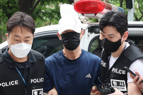 영장심사 받는 지하철 5호선 방화범