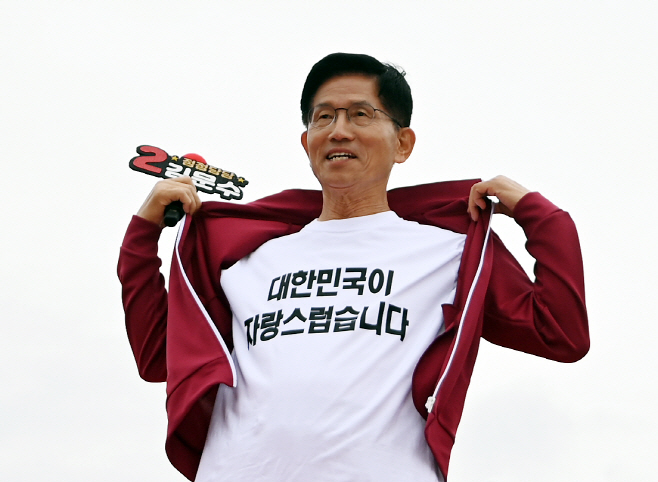 김문수, 제주 동문시장 유세