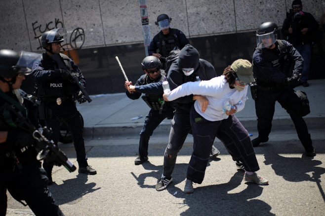 USA-MIGRATION/PROTEST-LOS ANGELES
