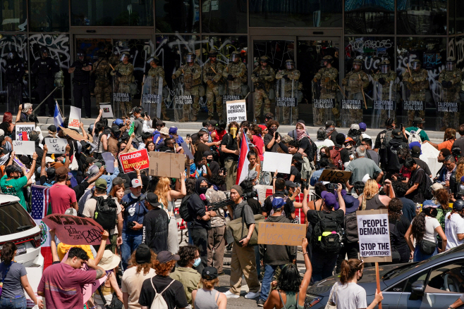 USA-MIGRATION/PROTEST-LOS ANGELES