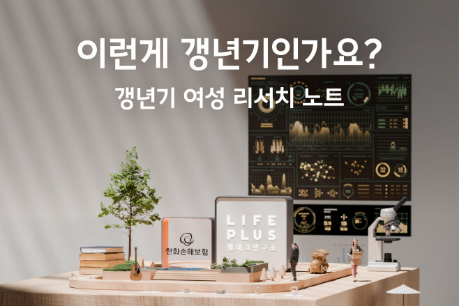 [사진자료] 한화손보, 여성 생애 전환기 '갱년기 여성 리서치 노트' 공개