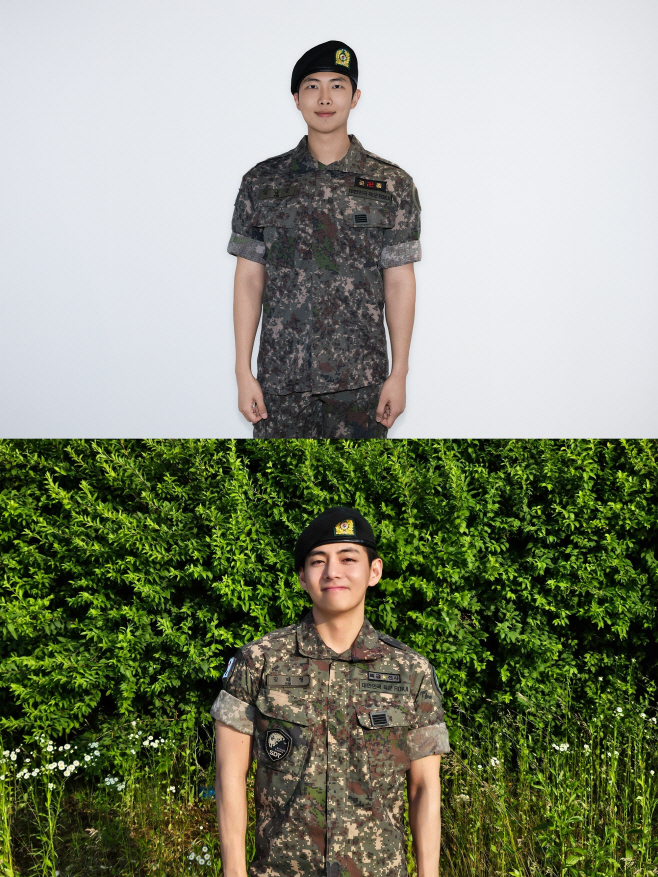 방탄소년단 RM 뷔 전역사진
