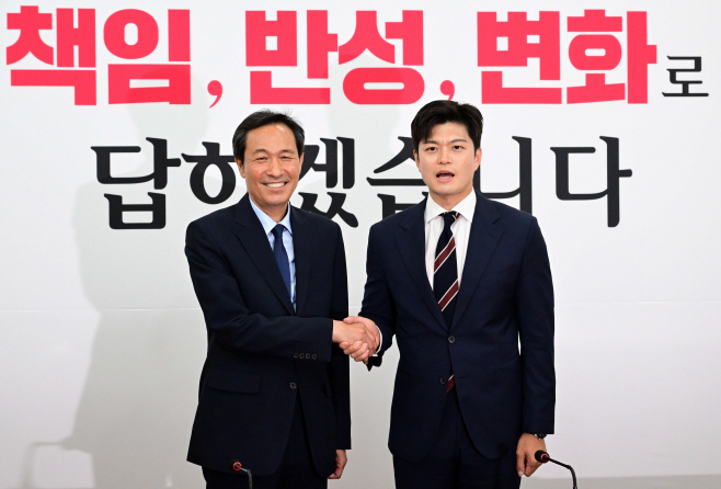 [포토] 김용태 비대위원장 예방한 우상호 정무수석
