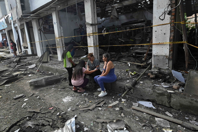 COLOMBIA-CONFLICT-ATTACK <YONHAP NO-2055> (AFP)