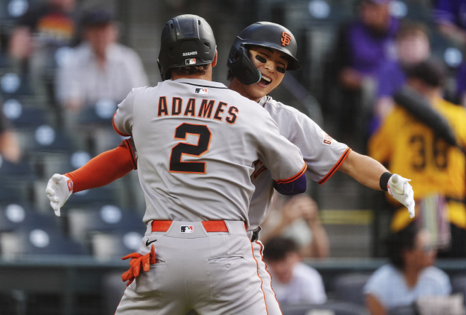 Giants Rockies Baseball <YONHAP NO-2667> (AP)