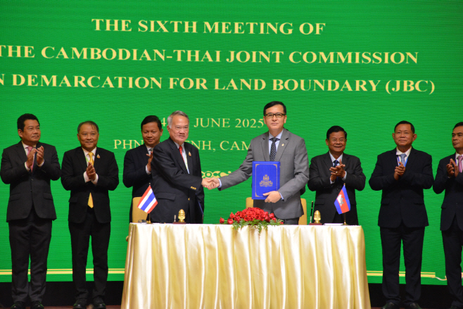 CAMBODIA-PHNOM PENH-THAILAND-JOINT ... <YONHAP NO-5994> (XINHUA)