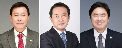 왼쪽부터 이병철, 황배연, 김승일의원