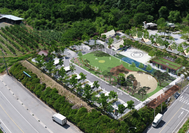 청량산 수원캠핑장 계획도.