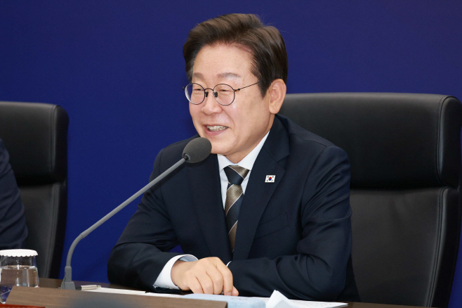 이재명 대통령, AI 글로벌 협력 기업 간담회 발언<YONHAP NO-2619>