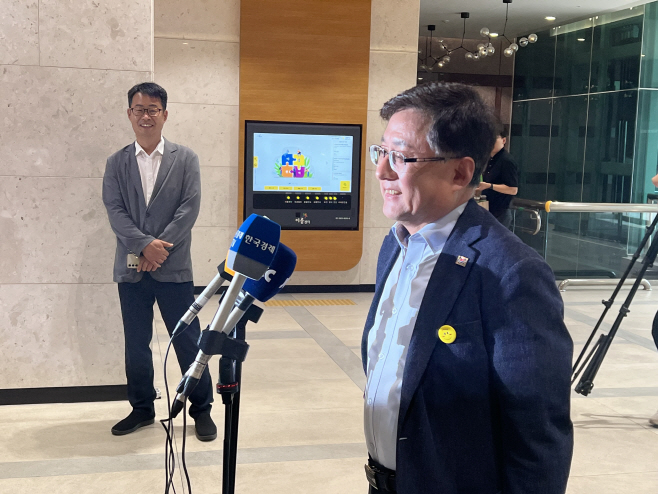 김성환 환경부 장관 출근길