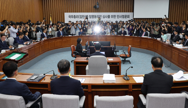 김민석 국무총리 후보자 인사청문회<YONHAP NO-2513>